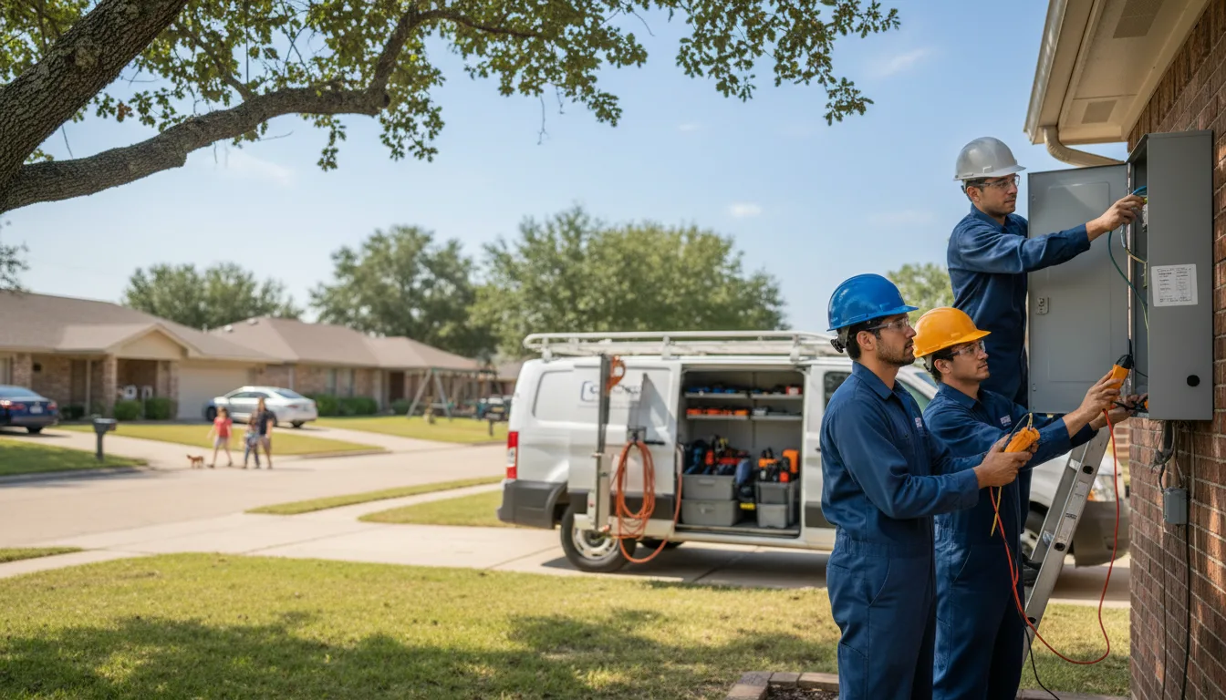 Certified electrician providing emergency electrical services in Coleman, OK